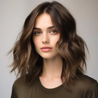 A Model Hair After Using Tibolli Leave-In SPray