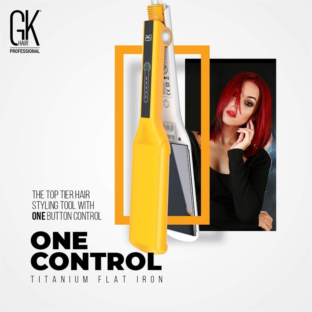 GK Hair One Control Titanium Flat Iron - Best Flat Iron